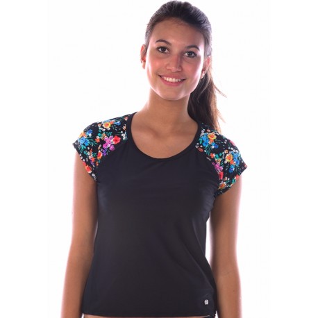 tee shirt fleuri femme