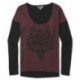 Nikita Wolf Wine Jet Black Long Sleeve Tee Shirt