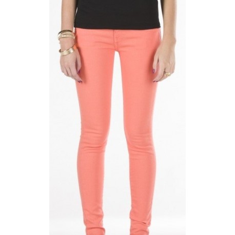 Pantalon Vans Jean Color Skinny Fusion Coral