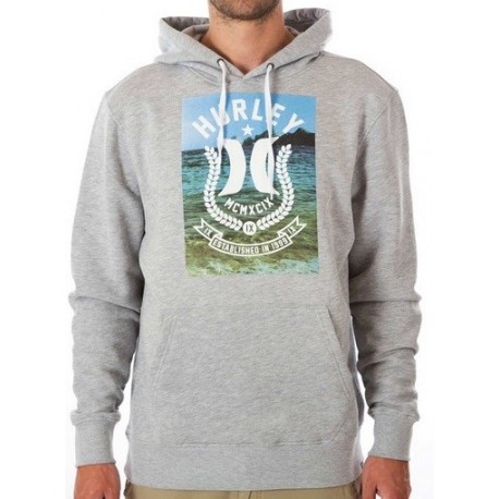 Sweat Hurley Bad Fish Pullover Grey