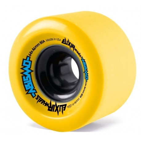 Roues Elixir Abismo Freeride Yellow 64mm 80A
