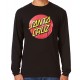 Santa Cruz Classic Dot Long Sleeves Tee Shirt Black