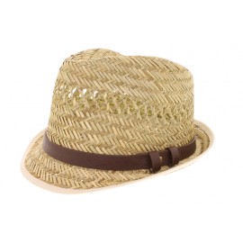 Straw Hat Herman Don Pepper leather imitation headband