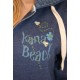 Sweat Zippé Femme KanaBeach Flower BZZZ Bleu Nuit