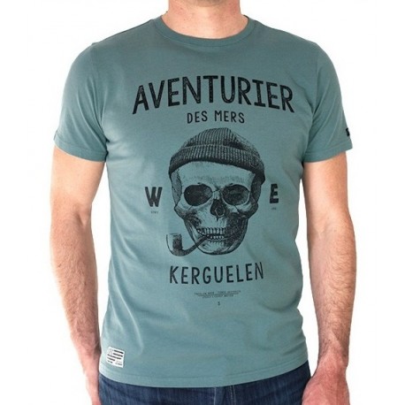 Men's Tee Shirt Stered Aventurier Des Mers Vert