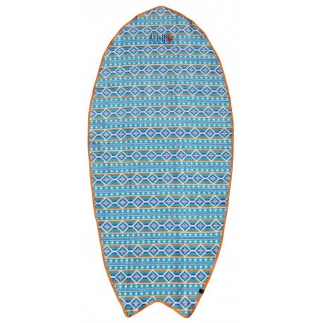 Serviette De Plage Board All-In Corail Indian Print Blue