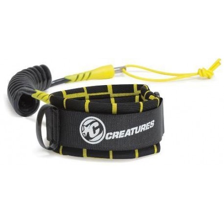 Leash Bodyboard Creatures Bicep Ryan Hardy S Black Yellow