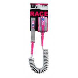 Leash Howzit SUP Race Coil Silver Pink 9'