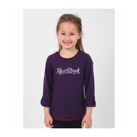 Ensemble Haut Enfant Fille A L'Aise Breizh Clio Twin Set Aubergine