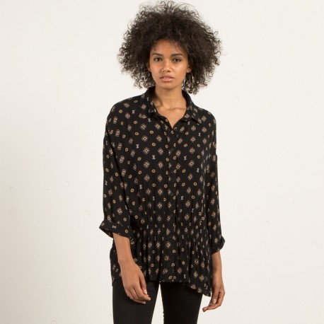 Long Sleeve Shirt Volcom Champain Trail Black