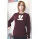 Pull Women KANABEACH Terry Bouclette Bordeaux