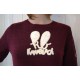 Pull Femme KANABEACH Terry Bouclette Bordeaux