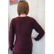 Pull Women KANABEACH Terry Bouclette Bordeaux