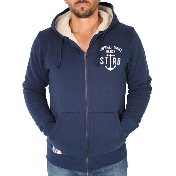 hoodie sherpa homme