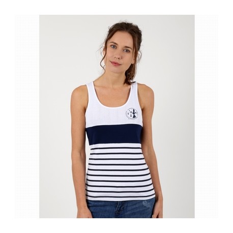 Women's Tank Top At Home Breizh Delaire Striped