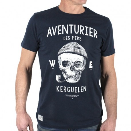 Men's Tee Shirt Stered Aventurier Des Mers Navy