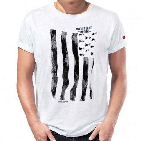 Tee Shirt Homme Stered Gwenn Ha Du Blanc