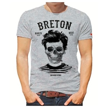Men's T-ShirtStered Breton Bev Atav Heather Grey