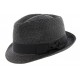 Chapeau Femme HERMAN Don Chick Noir Paillettes