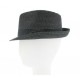 Chapeau Femme HERMAN Don Chick Noir Paillettes