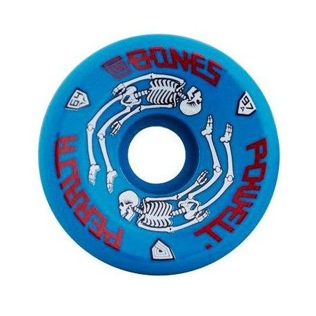 Powell Peralta G-Bones Skate Wheels Blue 64mm 97A