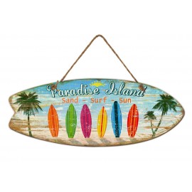 WOOD PARADISE ISLAND painting