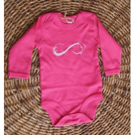 Body Bio Bébé Breizh rider Babig Dauphin Rose