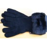 HERMAN Women's Glove Pyrop Black Faux fur