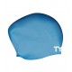 Swimming Cap in SILICONE TYR Long Blue Hair