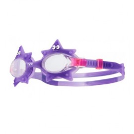 Kids TYR Swimming Goggles Swimple Starfish Clear Purple