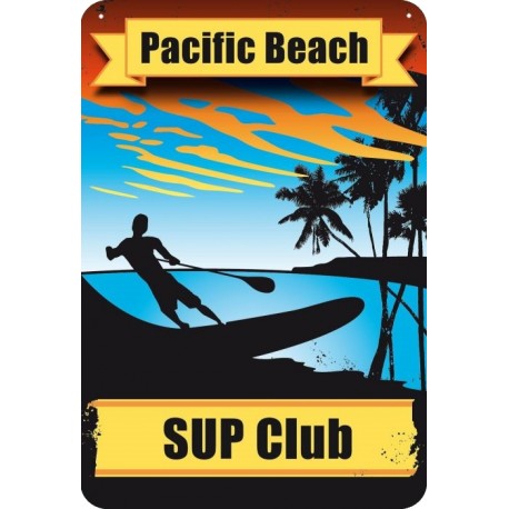 SUP Club Metal Decoration Plate