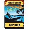 Plaque de Décoration en Métal SUP Club