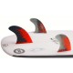 FCS Tri Fins PC-3 Red Smoke