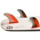 FCS Tri Fins PC-7 Orange Smoke