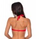 BANANA MOON Robo Collins Swimsuit Top Red Beanie C