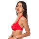 BANANA MOON Robo Collins Swimsuit Top Red Beanie C