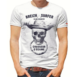 Tee Shirt STERED Breizh Surfer Blanc
