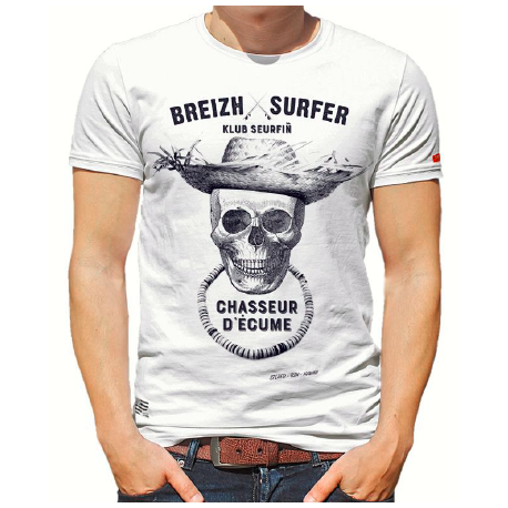 STERED Breizh Surfer White Tee Shirt