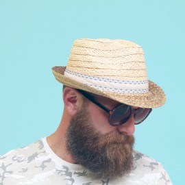 HERMAN Don Reno Blue Mixed Hat