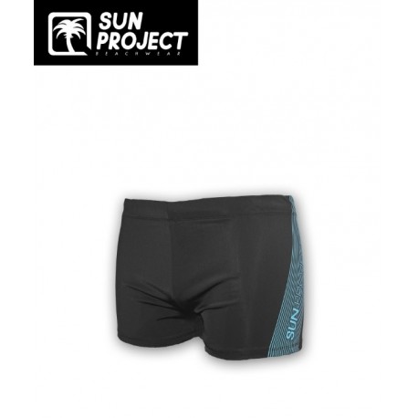 Maillot De Bain Boxer Homme SUN PROJECT Black