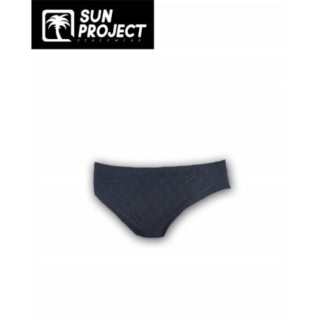 Maillot De Bain Boxer Homme SUN PROJECT Black