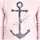 Women's Sweater Stered Anchor Blue Navy