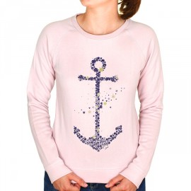 Stered Anchor Woman Sweatshirt Pink Light Pink