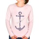 Women's Sweater Stered Anchor Blue Navy