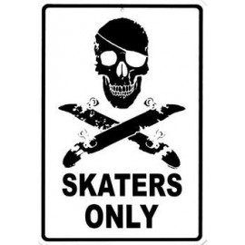 Skaters Only Alu Plate