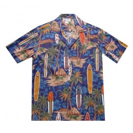 Aloha Republic Longboard Blue Shirt