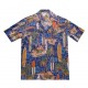 Chemise Aloha Republic Surf Wall Bleu