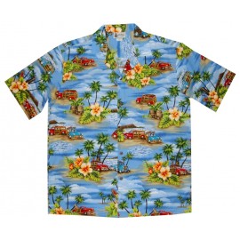 Aloha Republic Beach Woody Blue Shirt