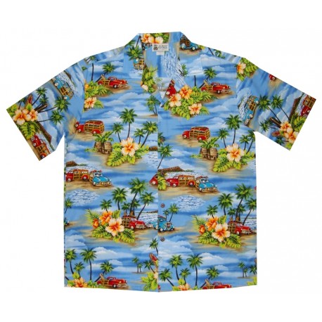 Aloha Republic Woody Blue Shirt