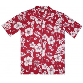 Aloha Republic Hibiscus Red Shirt